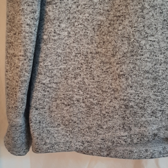 Idealogy White, Dark And Light Grays Cowl Neck Shirt Fleece Lined Women's Sz L - Picture 6 of 14